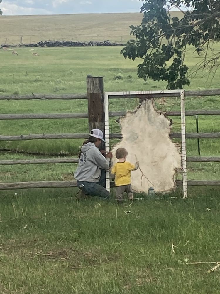 Naturally Bark-Tanned Sheepskin/Hide