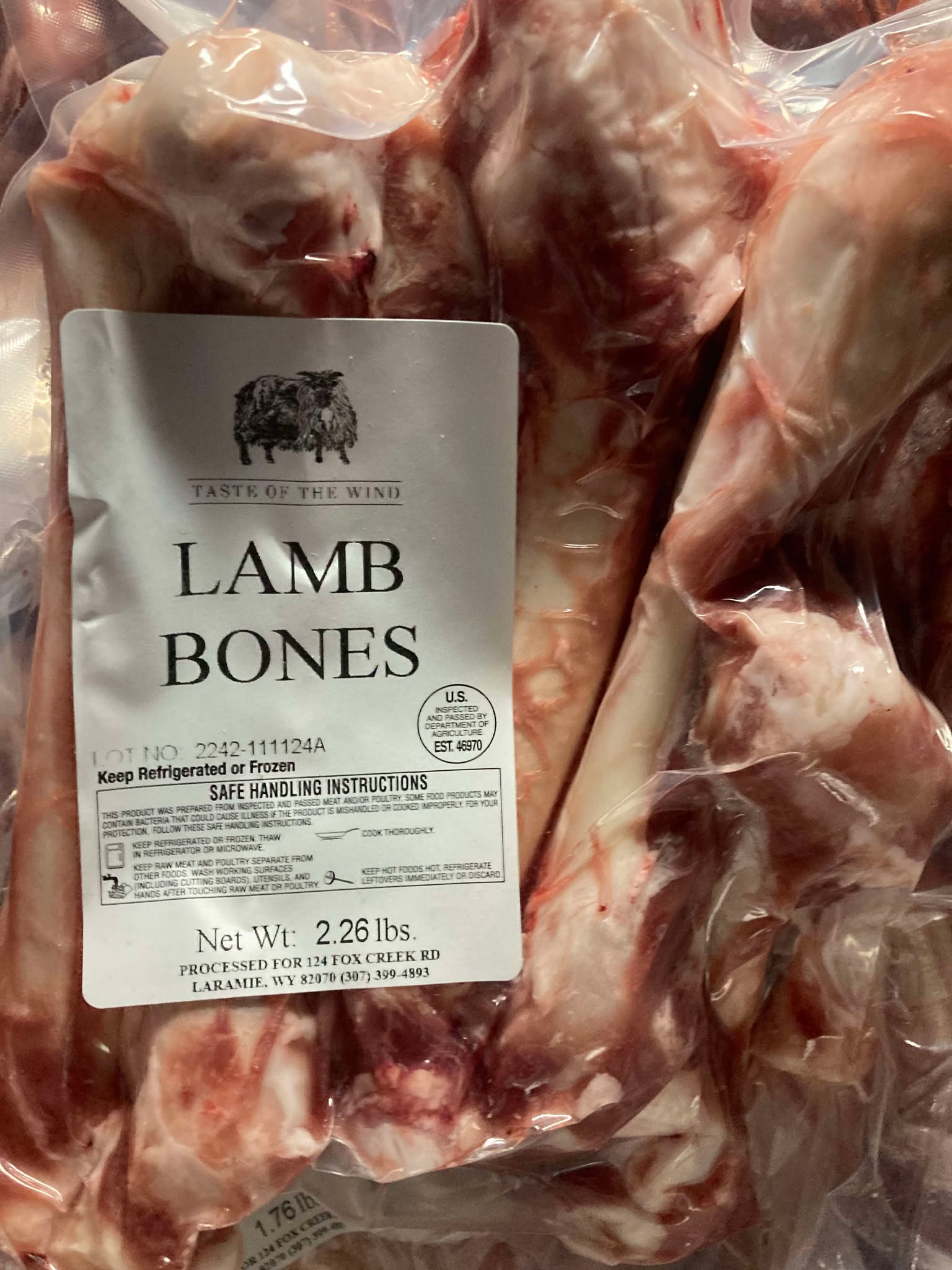 Grass-Finished Lamb Broth Bones